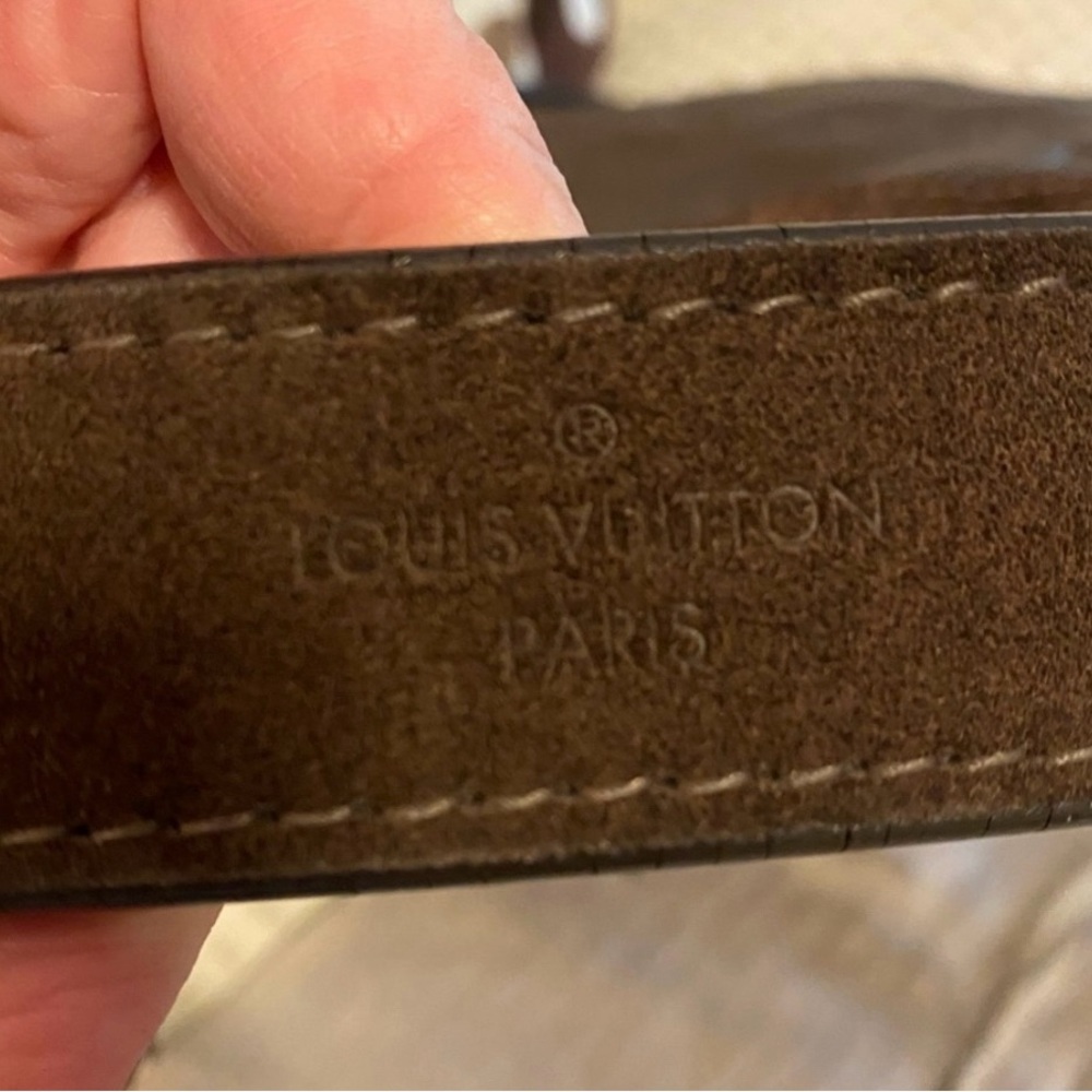 Louis Vuitton Vintage Chocolate Suede Leather Monogram Tote Gold Tone Hardware - Picture 13 of 15